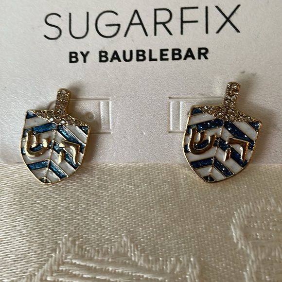 New on Cards Sugarfix Baublebar Pierced Earrings & Chain Link Necklace - Picture 6 of 6